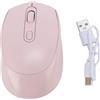 Ouitble Mouse Wireless Mouse USB 2.4G USB Topi da Gioco per Mouse bluetooths Ricaricabili Ricaricabili con 2 modalità per Giochi 800 1200 1600dpi Regolabili (Rosa)