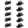 PNGKNYOCN Adattatore C6 Panel Mount Plug Adattatore, AC 250 V, 2,5 A, 3 pin, IEC C6, connettore di alimentazione femmina, dritto, confezione da 10
