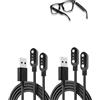 yystao (2 pezzi) Cavo di ricarica per CatXQ E13 Smart Glasses, stabile cavo di ricarica USB magnetico compatibile con CatXQ E13