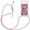 YAMCCCSE Custodia per Cellulare con Corda per Google Pixel 7a Case, Liquido Sabbie Mobili Bumper TPU Cover con Collana Practical Stylish/Necklace Cordoncino Cordino Tracolla