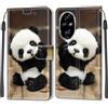 KENHONER Cover Compatibile con Honor 200 Pro, Premium Pelle PU Portafoglio Flip Libro Custodia per Honor 200 Pro [Protezione Completa] - Panda