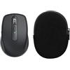 kwmobile Custodia Mouse Wireless per Logitech MX Anywhere 3 / Anywhere 3S - Cover Mouse Wireless Gaming con Cerniera - Astuccio in Velluto a Coste e Neoprene - Nero