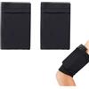 Eabdice Confezione da 2 tasche da braccio per cellulare, Fascia da Braccio Portacellulare per Correre, per corsa e altri sport per tutti i telefoni (nero)
