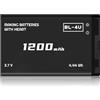 Qoutmcuy BL-4U, batteria agli ioni di litio, 1200 mAh, per Nokia 301, 3120C, 500, 515, 5250, 5330, 5530, 6600, 8800, C5, E75, Asha 210