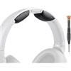 SOULWIT Archetto in Pelle Ricambio per Sony WH-RF400/MDR-RF895RK/MDR-RF995RK Cuffie, Parte di Riparazione del Cuffie Fascia Cuscinetto Headband Band, Facile Installazione Fai Da Te - Nero
