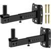 notiela Coppia di supporti da parete regolabili per altoparlanti PA professionali - foro 35 mm, compatibili con JBL/QSC/Yamaha/RCF - staffe heavy duty fino 110 lbs, montaggio salvaspazio