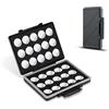 Kiorafoto Custodia per batterie a Bottone 2024 per batterie da 30 Bottoni, Anti-Shock Resistente all'Acqua, Scatola Porta batterie a Bottone per CR2032 CR2025 CR2045 CR2016 (batterie Non Incluse)