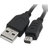 sourcing map Mini 12 Pin USB Cavo di Trasferimento Dati per Fotocamera Olympus Digitale Fe Serie