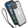 Catalyst - Cover Impermeabile e Antiurto Protezione Totale, custodia resistente alle cadute, alta protezione per iPhone 14 - retro trasparente e bordo rinforzato in gomma nero