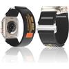 BOJYS Nylon Cinturino Compatibile con 42mm 41mm 40mm 38mm, Braccialetto Regolabile Sportivo Separato Nylon Cinturino per iWatch Series 10 9 8 7 SE 6 5 4 3 2 1