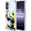 YUXING Cover Trasparente per OnePlus Nord CE 5 5G - Custodia Protettiva Sottile in TPU Morbido Antiurto con Carino Motivo Disegno Cool (Panda)
