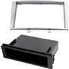 AERZETIX - C11140 - Mascherina telaio adattatore riduttore 2 DIN per autoradio - copertura in plastica - compatibile con Peugeot 308, 308 SW