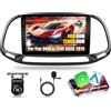 Motorsi Autoradio Android 15 4+128G Motorsi per Fiat DOBLO/YENI KASA 2015, 9'' 1280P HD Touchscreen Incell 2 DIN Auto Radio Android Auto IOS Carplay, Bluetooth 5.0, GPS, WiFi, 2USB e Telecamera+Mic