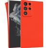 MyGadget Cover per Samsung Galaxy S22 Ultra - Custodia Protettiva in Silicone Morbido - Case TPU Flessibile - Ultra Protezione Antiurto & Antiscivolo Arancio
