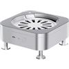 LeapMars Supporto da scrivania in alluminio per Apple Mac Mini M4/M4 Pro (2024) - Supporto di raffreddamento a doppia ventola, design aperto con accesso inferiore e filtro dell'aria, raffreddamento