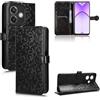 zZjoOoj Cover per Oppo A40 / Oppo A40M /Oppo A60 5G (2024), Custodia Libro in PU Pelle Portafoglio, Case Antiurto Soft con Porta Carte e Chiusura Magnetica, Funzione Stand (Nero)