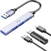 Biaze HUB77 USB 4 porte USB 3.0 Hub distributore 5 Gbps USBA Multipresa Splitter per MacBook, Mac Pro/Mini, iMac, Surface Pro, XPS, Notebook PC, USB Flash Drives, Mobile HDD, e molto altro ancora