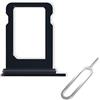 Cemobile Supporto per slot per scheda SIM di ricambio per iPhone 13 Mini da 5,4 pollici (versione singola SIM) con anello di tenuta in gomma impermeabile (mezzanotte)