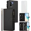 OUEAYIEN Custodia per OnePlus Nord CE5 Cover a Libro con Vetro Protettivo Nr