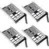 Heretom 4 Pezzi 3,5 Pollici SAS SATA Disco Rigido HDD Tray Caddy Vassoio F238F Per Dell PowerEdge R730 R720 R710 T710 R630 T620 R610 T610 R530 R520 R420 T420 R320 T320 MD1400 MD3600