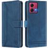 GoodcAcy Cover per Motorola Moto G54,Flip Caso in PU Pelle Premium Portafoglio Custodia [Kickstand] [Slot per Schede] [Chiusura Magnetica] per Motorola Moto G54-Blu