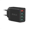 Cshare - Caricatore USB, 4 porte, 33 W, con QC 3.0, caricatore rapido multiuso, spina USB per iPhone 15, 14, 13, 12, 11, Pro Max Plus, iPad, Samsung Galaxy S24, S23, presa multipla.