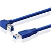 SIENOC Cavo USB 3.0 da USB-A a USB-B USB 3.0, 90°, piegato ad angolo, 60 cm