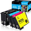 LeciRoba 502XL per epson 502xl multipack e per cartucce epson 502 compatibili per Epson XP-5100 XP-5105 XP-5150 XP-5155 Epson WF-2860 WF-2865 WF-2880 WF-2885 (5-PK)