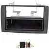 tomzz Audio 2414-028 Set di pannelli radio compatibili con Fiat Idea Lancia Musa nero con adattatore radio ISO