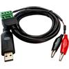 DSD TECH SH-U13 Adattatore da USB a RS485 con Clip a Coccodrillo Compatibile con Windows Linux e Mac OS