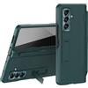 Colala Custodia per Samsung Galaxy Z Fold 7 con Cavalletto, Protezione Cerniera & Schermo, Sottile Cover in Pelle PU, Supporto Regolabile, Anti-Caduta 360° con supporto for S Pen ,verde
