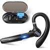 Garsent Auricolare Bluetooth, Auricolare Bluetooth Wireless, Auricolari Vivavoce con Microfono Integrato, per Guida/lavoro/ufficio, Compatibile con Telefoni Cellulari IOS Android