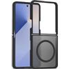 GIOPUEY Cover Magnetica per Samsung Galaxy Z Flip 7， Compatibile con MagSafe， PC+TPU Finitura Antiurto Protettiva Cellulare Custodia - Black
