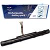 FengWings® AS16A5K AS16A7K AS16A8K, Compatibile con Aspire E5-475 E5-475G E5-476 E5-476G E15 E5-575 E5-575G ES1-432, Travelmate P259-G2-M P259-M P249-G2-M P249-M TMP249-MG (2600mAh / 14.8V)