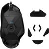 kwmobile Set Piedini di Ricambio per Mouse Compatibile con Logitech G402 Mouse - Gommini nero - per Maggiore Controllo e Scorrevolezza