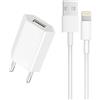 TL-JIYPU Caricatore di ricambio da 5 V 1 A per i Phone, cavo di ricarica con alimentatore di rete, compatibile con i Phone 11 Pro Max Xr X Xs Max 8 8 Plus 7 7 Plus 6 6s 6s Plus Se 5s adattatore di ricarica