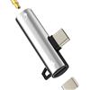 HOYULLI Adattatore da USB C a jack da 3,5 mm (2 in 1) per Apple Type C ricarica cavo audio Aux DAC per iPhone16 15 Pro Max per iPad Headphone Microfono splitter compatibile con Samsung Galaxy S25 accessori