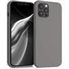 kwmobile Custodia Compatibile con Apple iPhone 12 Pro Max Cover - Back Case per Smartphone in Silicone TPU - Protezione Gommata - stone dust
