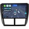 Keconsing KEC 9" 2+64G] Android 15 2 Din Autoradio per Subaru Forester/Impreza 2007-2012-[Integrato Wireless CarPlay | Android auto | Mirror Link | GPS Sat Nav | Bluetooth 5.0 | WiFi | 4G | SWC]+CAM Incluso