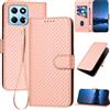 Bravoday Cover per Honor 70 Lite/Honor 70 Lite Custodia, Flip Custodia in PU Pelle con Slot per Schede, AntiGraffio Magnetica Portafoglio Cover per Honor 70 Lite/Honor 70 Lite, Rosa