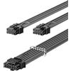 Fasgear Cavo di alimentazione PCIe 5.0 70cm-16 pin (12+4) 12VHPWR connettore per RTX 4070 4060 4090 a 2 x 8pin(6+2) PCI-e GPU Sleeved cavo compatibile con Corsair/Great Wall/Thermal-take