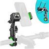 Chuainxin Porta Cellulare Bici Stabili, Supporto Telefono Bici Moto Rotazione a 360°, Manubrio Holder Universale per Scooter Moto Anti Vibrazione, per Bicicletta Manubri Cellulare Supporto per 4-7 Smartphone