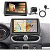 Inefala Autoradio per Renault Clio 3th 2005-2014, Chip Qualcomm Snapdragon Android 15 integrato a 8 core 4+64 GB, 9 Radio con Wireless Carplay Android Auto GPS WiFi RDS/FM Retrocamera Mic