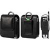 WFCKPQF Pelle Borsa Porta Cellulare Cintura Compatibile con Samsung Galaxy Z Flip 6/5/4/3/2/5G/SM-F7070/F7000/F7110, Uomo Fondina Porta Cellulare per Cintura Sacchetto da Clip Cintura Telefono con Moschettone