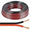 electrosmart 25 m rosso/nero 2 x 1 mm 2 x 89 fili cavo per altoparlante per la casa HiFi/Car Audio ecc