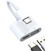 Aksenli Adattatore USB C a USB OTG 3.0(2in1)per Apple Type C Caricabatterie Cavo per iPhone 16 15 Pro Max Convertitore Compatibile per Samsung Galaxy S25 S24 per iPad Tipo C Android Dati Trasmissione Splitter