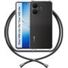 ANFAIRLACE Cover Cordino Compatibile con Vivo V60 V70 Lite 5G, Nero