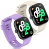 Xisair MIJOBS 2 Pack Cinturini Compatibile con Redmi Watch 4 & 5 & 6 | Cinturino Sportivo in Silicone Accessori di Ricambio Bracciale per Uomini e Donne