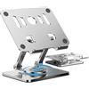 Libershine Supporto per Tablet in Alluminio Rotante, Supporto Portatile Pieghevole, Girevole a 360 gradi Regolabile, Compatibile con 4-12.9 Tablet Telefono