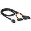 Cablecc U.2 U2 SFF-8639 NVME PCIe SSD Cavo per scheda madre Intel SSD 750 p3600 p3700 M.2 SFF-8643 Mini SAS HD